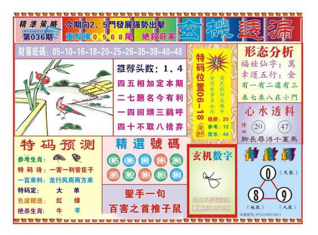 036期玄机透漏（新图）[图]